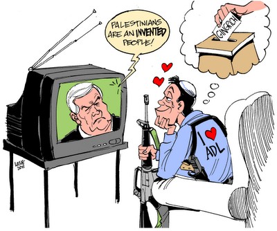 'Die Palästinenser sind ein erfundenes Volk' (Newt Gingrich, US-Präsidentschaftskandidat)